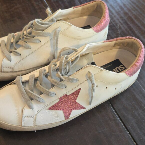 Golden Goose Super-Star Classic Low Top Leather Sneakers Women's  size 10 - Picture 8 of 14